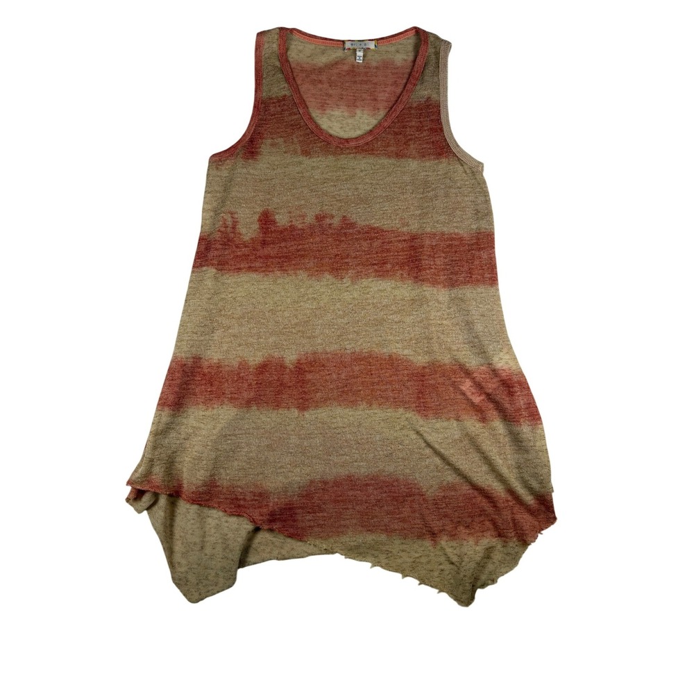 Anthropologie Eri‎ + Ali Boho Tunic M Raw Hem Beach Dress Relaxed Style